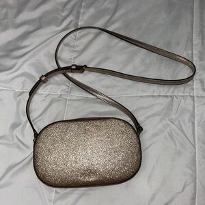 Kate Spade Glittery Silver Crossbody Bag